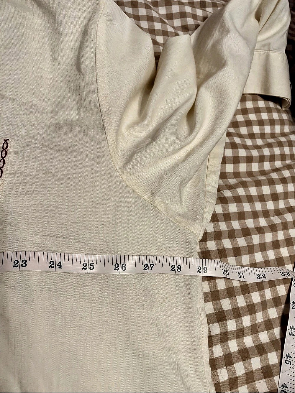 Vintage Jantzen Embroidered Western Button Down in Cream Size 3X - Picture 6 of 7